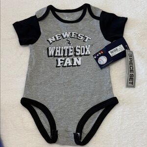 Genuine Merchandise Gray and Black White Sox Bodysuit
